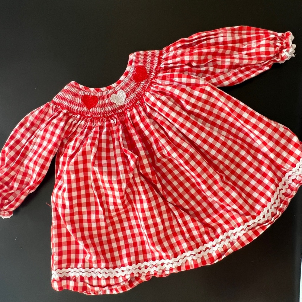 Eliza James Kids Smocked Valentine’s Day dress
